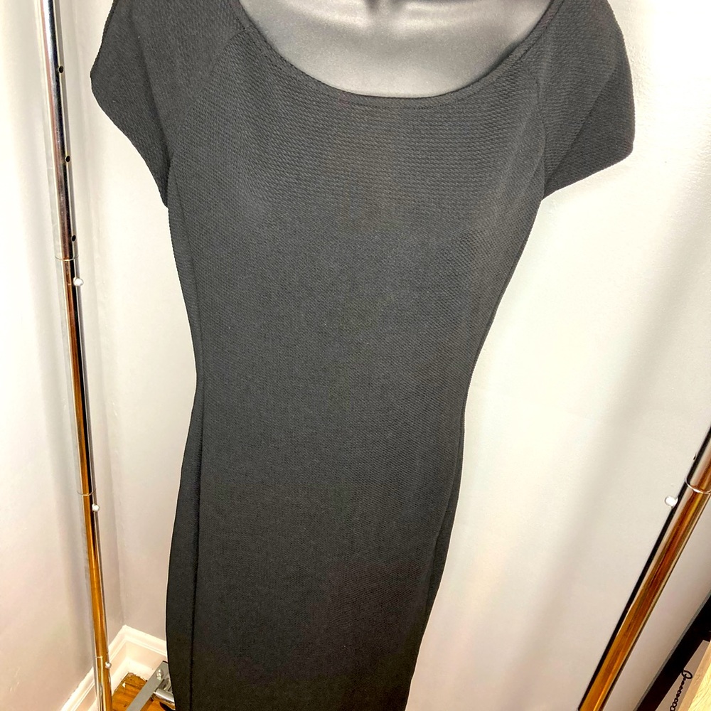 Black Cap Sleeve Dress